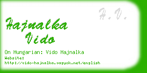 hajnalka vido business card